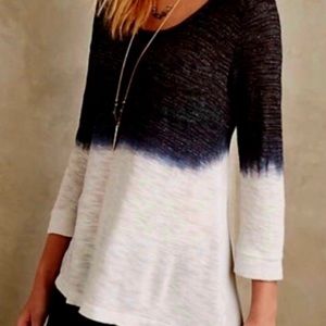 Language by Anthropologie Women’s Dip Dyed Top Cutout Back